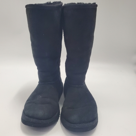 Ugg Classic Tall Boots Black Suede - Picture 2 of 8